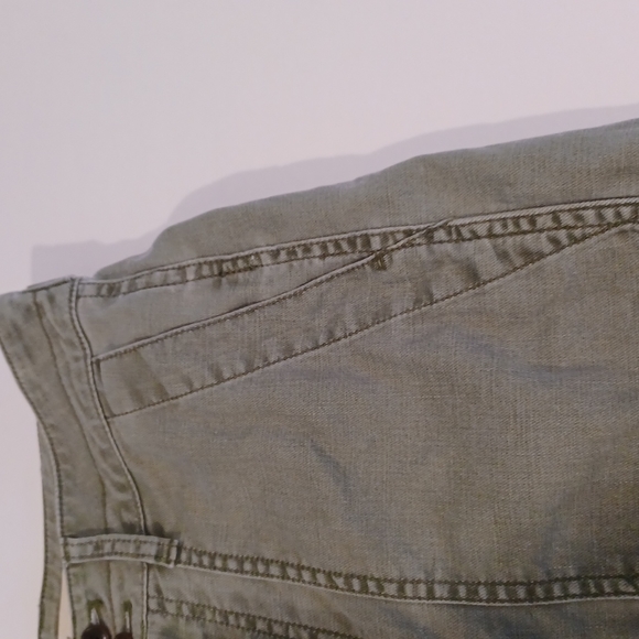 Madewell light green jeans womens plus size 26 several pockets front- back - Picture 7 of 16